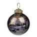 Glass marble ball black 7,5cm